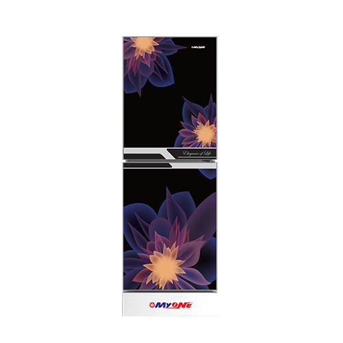 Myone My-175 Elegant Magnolia Black Refrigerator